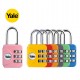 YALE (YP1)  3 位密碼掛鎖  彩色